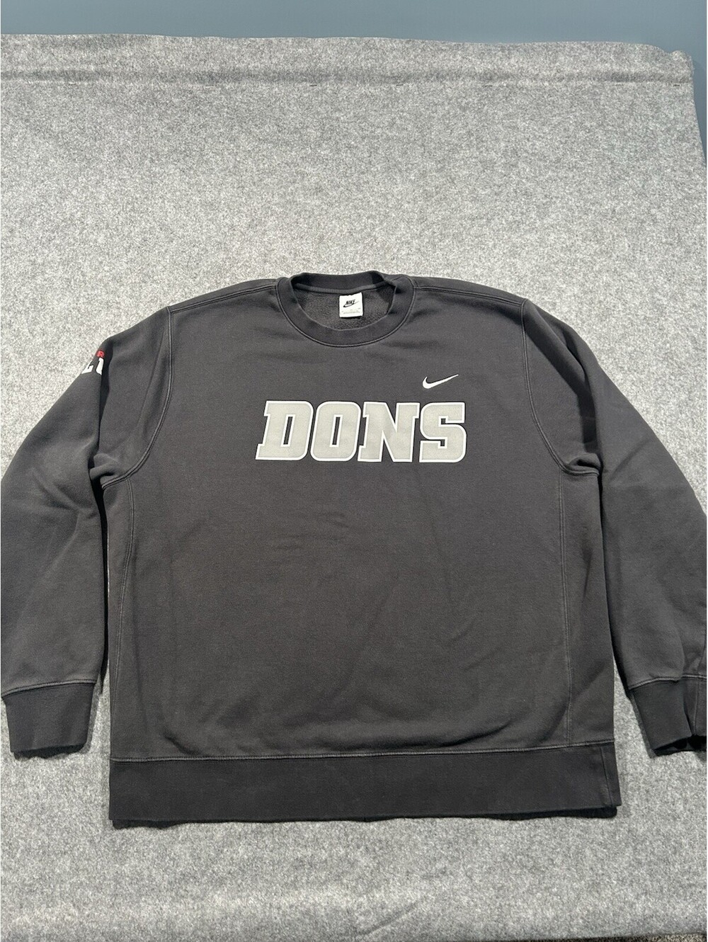 Nike University of San Francisco USF Dons Crewneck Sweatshirt Gray Men’s Size XL